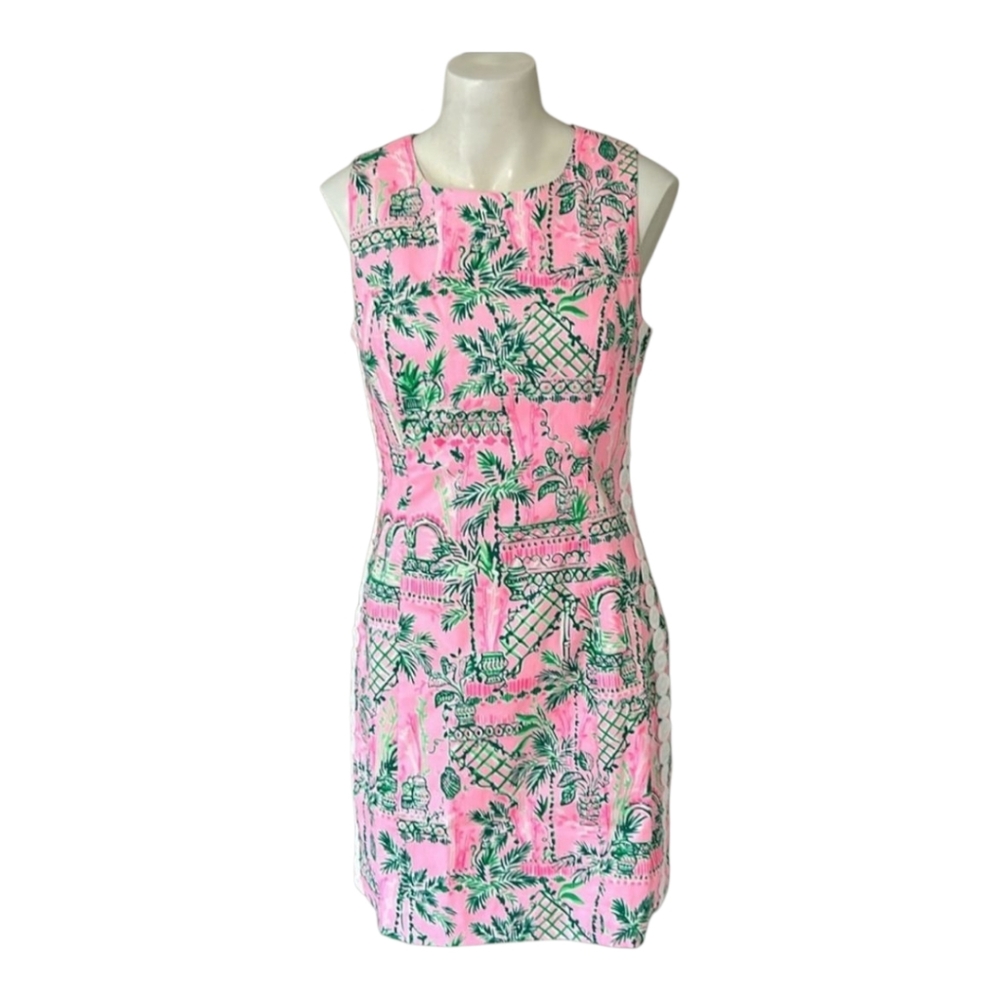 LILY PULITZER Mila Stretch Shift Dress - Size 16